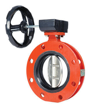 centric disc butterfly valves