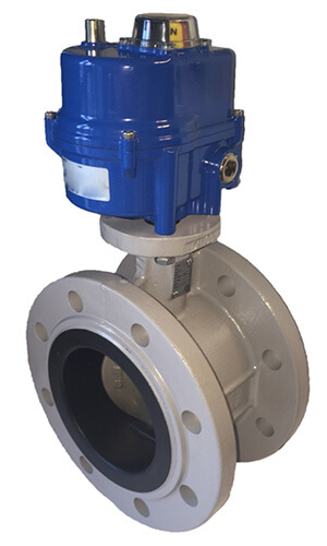 double flanged butterfly valve 